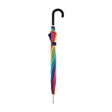 Logo trade firmakingituse pilt: ##Vikerkaarevärvides ALU light10 tuulekindel vihmavari