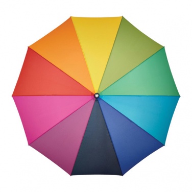 Logotrade firmakingitused pilt: ##Vikerkaarevärvides ALU light10 tuulekindel vihmavari